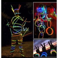 Nobo Kids Svetleče zapestnice, fluorescentne zapestnice, 100 kos