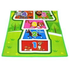 Nobo Kids Velika igralna podloga za skakanje Hopscotch 200x90 cm