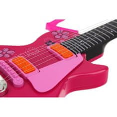 Nobo Kids Električna rock kitara s kovinskimi strunami, roza