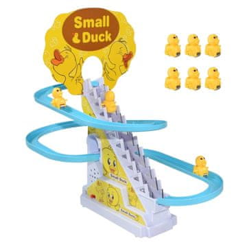 Sofistar Igrača račka pleza po stopnicah račka, vsebuje 9 račk