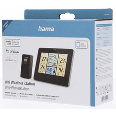 Hama Vremenska postaja SMART WiFi, brezžični senzor, mobilna aplikacija, omrežno napajanje
