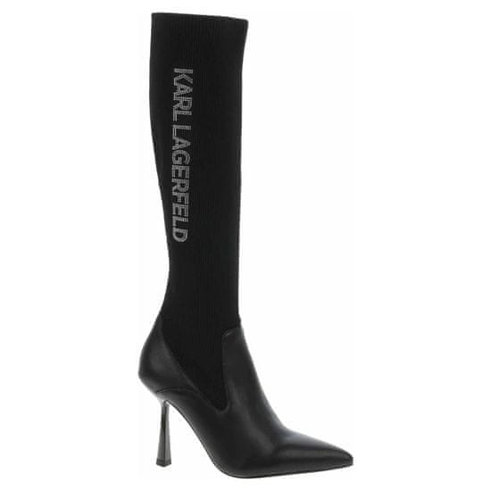 Karl Lagerfeld Škornji elegantni čevlji črna KL31376F623KWK0S
