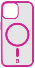 CellularLine Pop Mag ovitek za Apple iPhone 15 Plus, prozoren/roza (POPMAGIPH15MAXF)