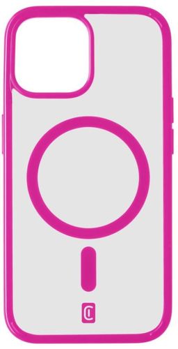 cellularline zaščitni zadnji ovitek Pop Mag zadnji ovitek s podporo Magsafe za Apple iPhone 15 Plus, prozoren / roza POPMAGIPH15MAXF