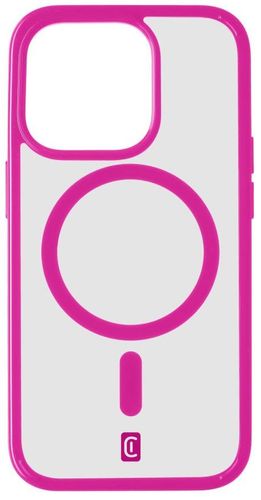 cellularline zaščitni zadnji ovitek Pop Mag zadnji ovitek s podporo Magsafe za Apple iPhone 15 Pro, prozoren / roza POPMAGIPH15PROF