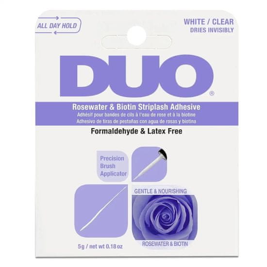 shumee Duo Rosewater &amp; Biotin Striplash Adhesive Clear lepilo za trepalnice 5 g