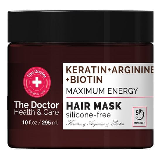 shumee Zdravje &amp; Negovalna maska za krepitev las Keratin + Arginin + Biotin 295 ml