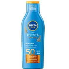 shumee Zaščita pred soncem &amp; Bronze losjon za porjavitev, ki aktivira naravno porjavelost SPF50 200 ml