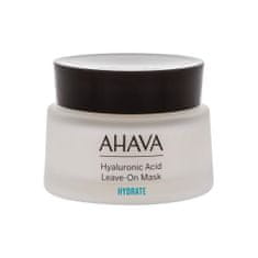 Ahava Hyaluronic Acid Leave-On Mask bogata vlažilna krema za obraz 50 ml za ženske