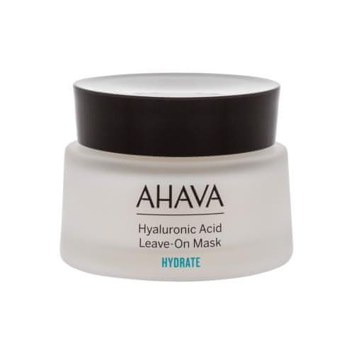 Ahava Hyaluronic Acid Leave-On Mask bogata vlažilna krema za obraz 50 ml za ženske