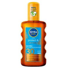 shumee Zaščita pred soncem &amp; Bronze olje za porjavitev v spreju, ki aktivira naravno porjavelost SPF30 200 ml