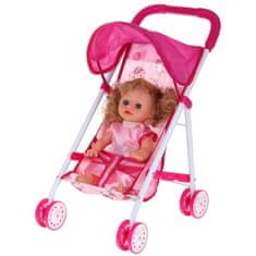 Nobo Kids Zložljiv voziček za punčke Pink Doll Talks