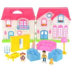 Nobo Kids Zložljiva igralna hiška - roza kavč