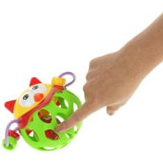 Nobo Kids Grizalo z gumijasto žogico senzorične sovice
