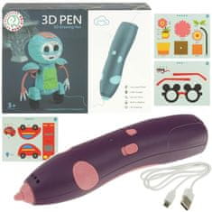 shumee Ustvarjalni komplet 3D Magic Pen - vijoličen