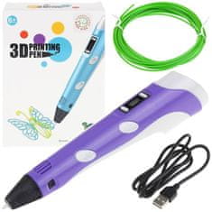Nobo Kids 3D Pen 3D Printer Set - vijoličen