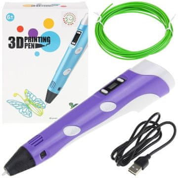 Nobo Kids 3D Pen 3D Printer Set - vijoličen