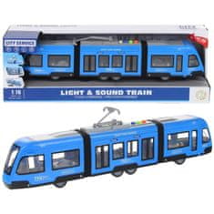 Nobo Kids Zgibna zvočna vrata z modro svetlobo tramvaja