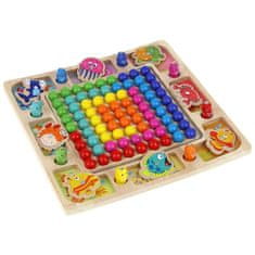 Nobo Kids Lesene mozaične kroglice Puzzle Fishing