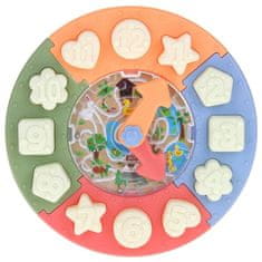 Nobo Kids Clock Razvrščevalnik izobraževalnih blokov Maze Shapes