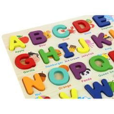 Nobo Kids Lesena sestavljanka s črkami abecede, 26 kosov
