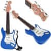 Električna rock kitara s strunami - modra