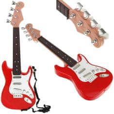 Nobo Kids Električna rock kitara s strunami - rdeča
