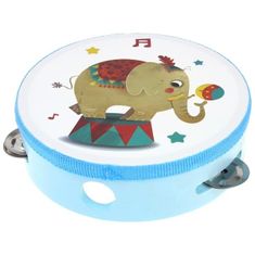 Nobo Kids Lesen boben tamburin instrument - slonji cirkus