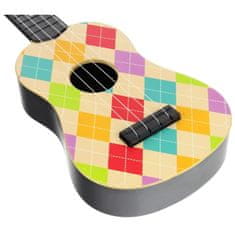 Nobo Kids Otroški inštrument za kitaro ukulele – karirasti