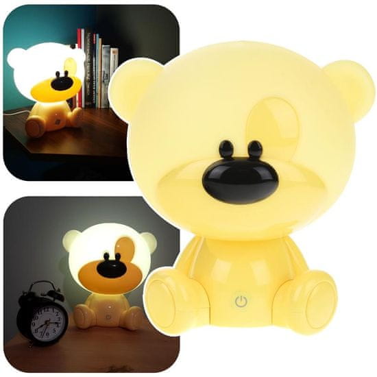 Nobo Kids Otroška LED nočna lučka Teddy Bear - rumena