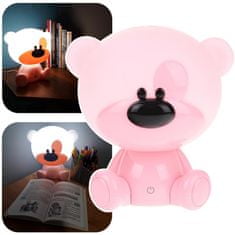 Nobo Kids Otroška LED nočna svetilka medvedek - roza