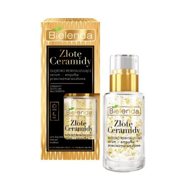 shumee Golden Ceramides globoko revitalizacijski serum proti gubam-ampula za dan in noč 15 ml