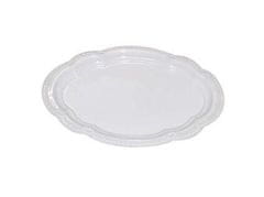 Pladenj ovalen 25x17cm z okrasnim robom iz plastike