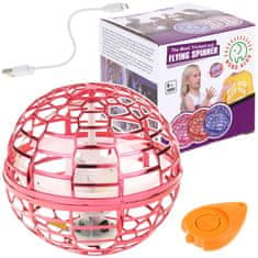 Nobo Kids Flying Ball Ufo Shining Ball Boomerang rdeče barve