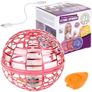 Nobo Kids Flying Ball Ufo Shining Ball Boomerang rdeče barve