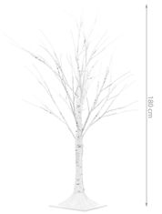 Malatec LED bela okrasna breza 180cm