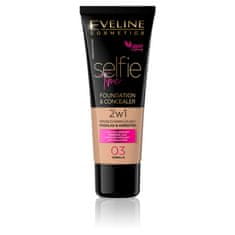shumee Selfie Time Foundation &amp; Prekrivni in vlažilni deck korektor in korektor 03 Vanilla 30 ml