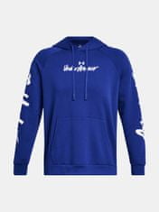 Under Armour Pulover UA Rival Fleece Graphic HD-BLU M