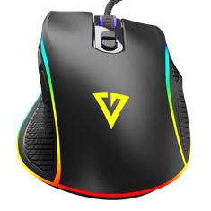 Modecom Volcano Veles RGB M-MC-VELES-100 črna igralna miška