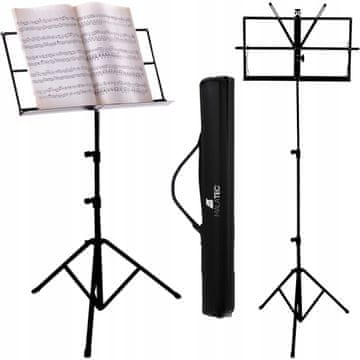 Kruzzel Kovinsko nastavljivo notno stojalo do 123cm + torba