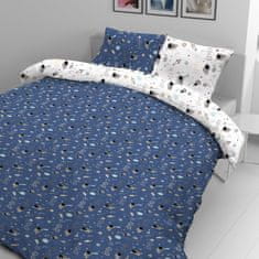 Svilanit otroška posteljnina Love Space, bombažna, 140x200 + 50x70 cm
