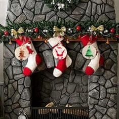 HOME & MARKER® Leseni okraski, Viseči krogi, za Ustvarjanje, Božična dekoracija (30 kosov) | ORNAMENTIFY