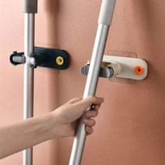 HOME & MARKER® Držalo za mope, Držalo za čistilna orodja, Stensko držalo, Organizator (Modra, 3 kosi) | MOPHOOK