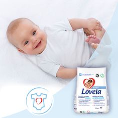 Lovela Baby pralni prah, 1,3 kg/13 pranj, belo perilo