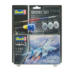 Revell maketa-miniatura SET Sukhoi Su-27 Flanker • maketa-miniatura 1:144 novodobna letala • Level 3