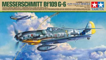 Tamiya maketa-miniatura Messerschmitt Bf 109G-6 • maketa-miniatura 1:48 starodobna letala • Level 4