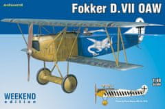 EDUARD maketa-miniatura Fokker D.VII OAW • maketa-miniatura 1:48 starodobna letala • Level 3