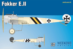 EDUARD maketa-miniatura Fokker E.II • maketa-miniatura 1:48 starodobna letala • Level 3