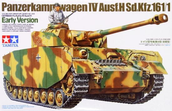 Tamiya maketa-miniatura Panzerkampfwagen IV Ausf.H Sd.Kfz.161-1 zgodnja različica • maketa-miniatura 1:35 tanki in oklepniki • Level 4