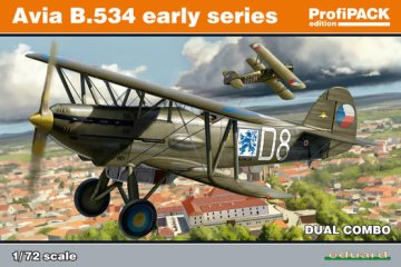 EDUARD maketa-miniatura Avia B-534 zgodnja serija • maketa-miniatura 1:72 starodobna letala • Level 4